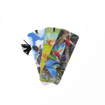 China Worldwide Design 3D Plastic Lenticular PET Bookmark Custom Printing Bookmark for sale