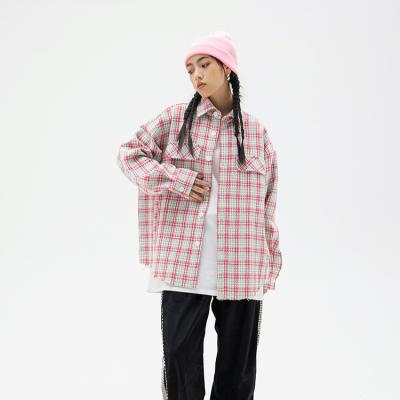 China Factory Wholesale Hot Selling QUICK DRY Plaid Girl Custom Casual Baseball Jacket for sale