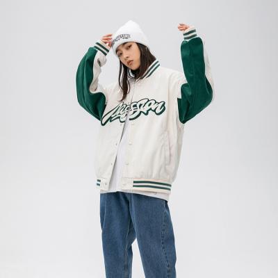 China Fashionable American QUICK DRY Baseball Uniform Loose Korean Jackets Women Ladies Streetwear for sale