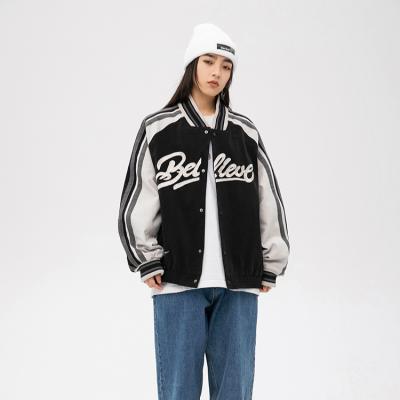 China Hot Selling QUICK DRY Embroidered Single Breasted Baseball Varsity Jackets Wholesale For Women for sale