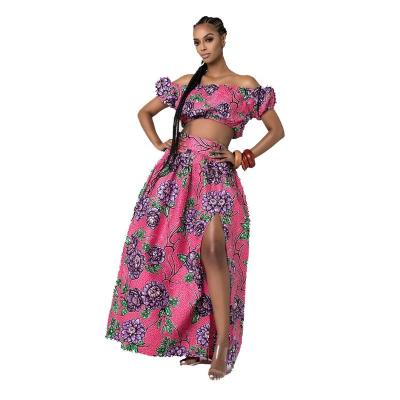 China Latest 2021 high quality anti-static african womenswear plus-size split women dress skirt for sale