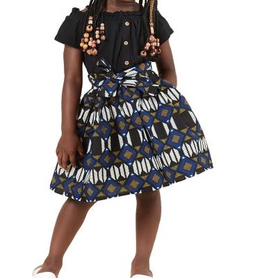 China Fashion Comfortable African Traditional Wax Dress For Women Ankara Dresses Little Girls Skirts for sale