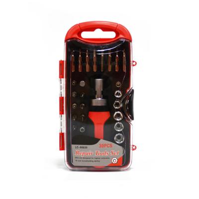 China Multi-Used Master Screwdriver 30 in 1 Hex Cell Phone Laptop Mini Repair Tool Kit Magnetic Glass Screwdriver Set for sale