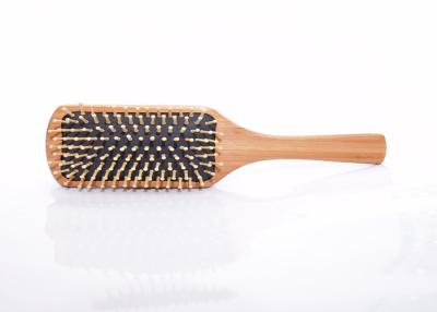 China Anti Static Bamboo Paddle Hair Brush Handcraft For Beauty SPA , 25.50x8.50x3.50cm for sale