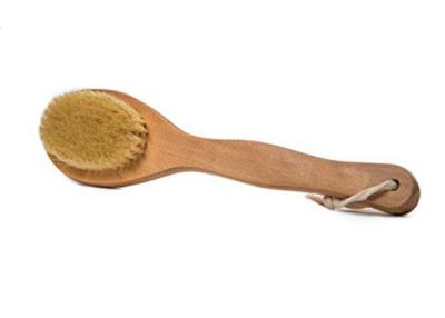 China Shower 100 Boar Bristle Brush Durable , Handmade All Natural Body Brush for sale