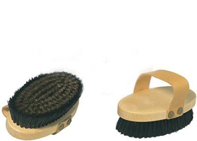 China Eco Oiled Wood Handle Scrub Brush For Body , 3.4 X 1.6 X 5.3 Inches for sale