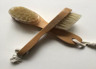 China Handcraft Soft Boar Bristle Body Brush Recycle With Hot Stamping Logo for sale