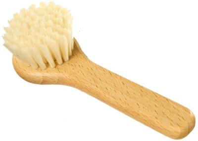 China Mushroom Boar Bristle Body Brush Durable With 5- Inches Handle , FCS CE Standard for sale