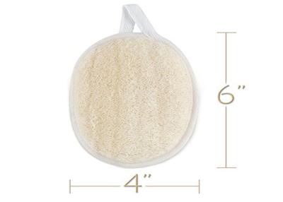 China Children Shower Back Brush / Exfoliating Loofah Bath Sponge Pads With Hook for sale