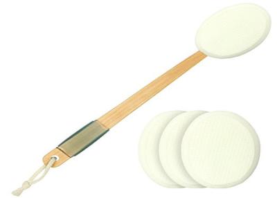 China Wooden Long Handled Body Brush Back Lotion Applicator For Shower Wash for sale