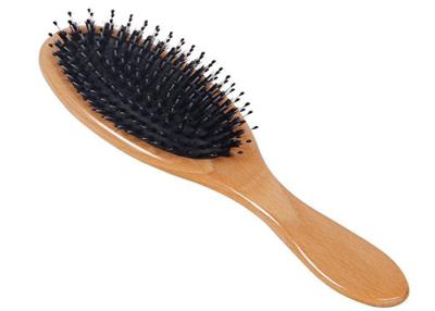 China Bamboo Anti Static Hairbrush , Customized Paddle Brush For Natural Hair for sale