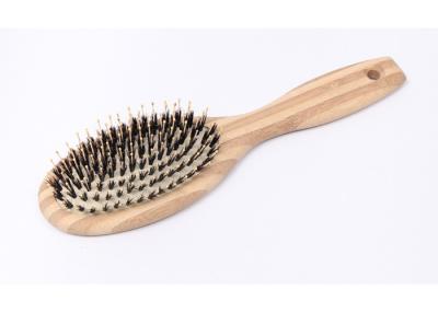 China Handmade Bamboo Hair Brush For Preventing Breakage / Damage Split Ends for sale