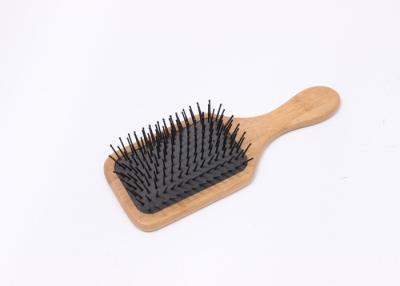 China Custom Bamboo Paddle Hair Brush Antibacterial For Hotel / Spa , Natural Color for sale