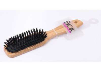 China Professional Detangling Massage Bamboo Bristle Hair Brush Handmade FCS CE Standard for sale