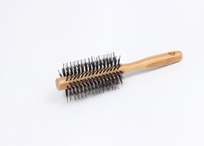 China Bamboo Handle Round Hair Curling Brush Unisex For Men / Women , FCS CE Listed for sale