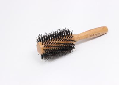 China Eco Friendly Bamboo Bristle Hair Brush For Hair Drying Styling And Curling for sale