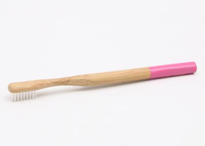 China Soft - Medium Plain Bamboo Bristle Toothbrush Natural Handle For Adult for sale