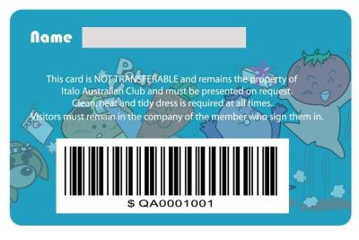 China Barcode Gift Card full color printing for sale