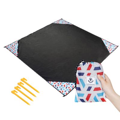 China Custom Water Resistant Beach Blanket Hot Sell Custom Waterproof Outdoor Camping Picnic Mat for sale