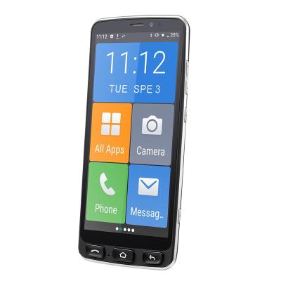 China 4G 5.5 Inch Screen Senior D60 With SOS Button Keypad Big Cell Phone for sale