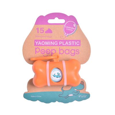 China Stored Lavender Scented Plastic Dog Pet Waste Bag Holder for sale