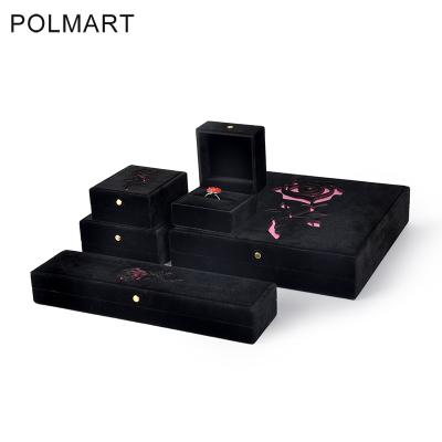 China Jewelry Gifts Packaging Good Selling Cheap Cardboard Velvet Ring Holder Gift Packaging Accessories Box Jewelry for sale