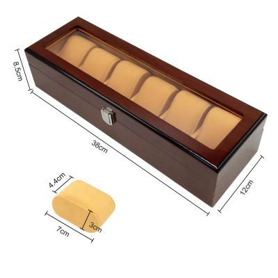 China Good Quality Factory Glass Custom Logo Luxury Watch Box Organizer From Morden Directly for sale