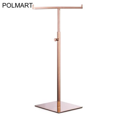 China Polmart Luxury Countertop Adjustable T-Shaped Handbag Purse Display Stand for sale