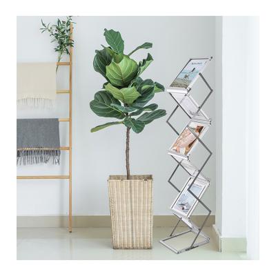 China High Quality Cheap Price Iron Brochure Holder/A4 Literature Rack Foldable/Economic Literature Rack With 5 Tiers for sale