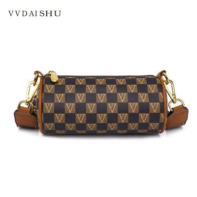 China Wholesale 2022 Checkerboard Water Resistant Fashion News Women's Bag Shoulder Messenger Bag Women's Bag for sale