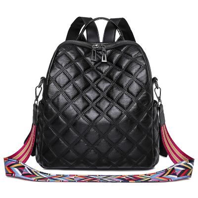 China New Large Capacity Shell Lingge Embroidery Waterproof Yarn Backpack Ladies Backpack Leisure Outing Travel Bag for sale