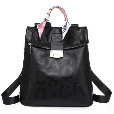 China European stroll style new waterproof ladies and American fashion retro handbags shape PU casual backpacks for sale