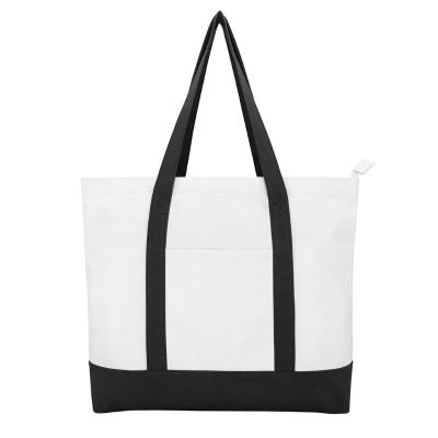 China Fabric Handled Promotional Fashion Bags Durable Custom Canvas Tote Shopping Bag Logo Printed Organic Cotton Bag Top Quality for sale