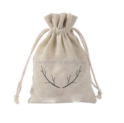 China Cotton Canvas Drawstring Type Bag, Travel Cotton Laundry Mini Rope Handle Gift Canvas Bag for sale