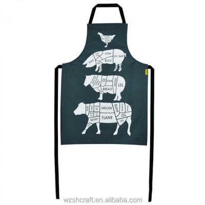 China Waterproof Factory Customized Cheap Bulk Aprons / Printed Wholesale Butcher Apron for sale