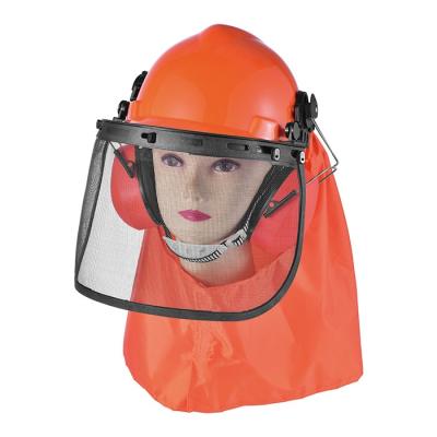 China Anti-mosquito construction and sun visor and anti-splash safety helmet face muff safety performance space for sale