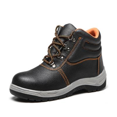 China Steel Toe Safety Cap Safety Toe Safety Boots Anti Puncture Steel Leather Work Anti Puncture Acid Resistant Shoes for sale