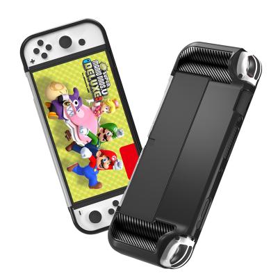 China Anti-Slip Protective TPU Case Skin Cover Shell For Nintendo Switch OLED Console Video Game Accessories GP-335 for sale