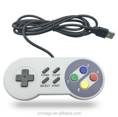 China Factory Price Retro SNES USB Controller Gamepad For Super Nintendo/Windows/PC Classic SNES USB Joystick for sale