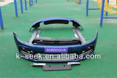 China Plastic PP Front And Rear Bumper Assy For Scirocco R Style for sale