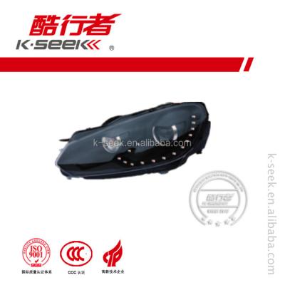 China Best Quality R20 LED Head Lamp (Black) for Golf 6 Standerd for sale