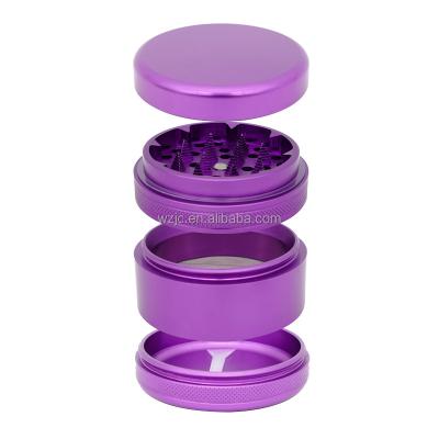 China High Quality JC9042 Aluminum Alloy Herb Grinder Herb Accessories 63mm 4 Layers Shark Tooth Aluminum Herb Grinder Grinder For Hobby Places for sale