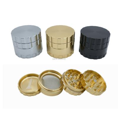 China New Design JC6004-4 Aluminum Alloy Christmas Herb Grinder Accessories High Quality Aluminum Herb Grinder Herbal Grinder Custom Logo for sale