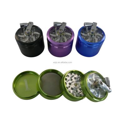 China Aircraft Aluminum 6063 JC8314-4 63mm High Quality Herb Grinder Accessories 4part Herb Grinder Metal Crank Aluminum Herb Grinder for sale