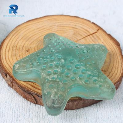 China ANTISEPTIC Star Bath Shape Personalized Transparent Bar Soap for Hotel and Home for sale