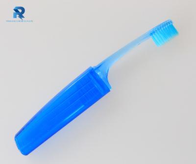 China Mini Disposable Hotel Travel Clear Foldable Toothbrush for sale