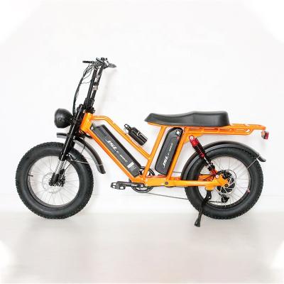 China 2021 new aluminum alloy full suspension bicycle ebike cargo electric bike double battery fat tire for sale