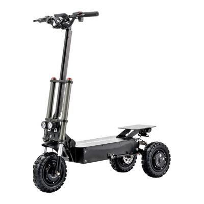 China High power fashion 11 inch 60v 1200w unisex three motor three wheel folding electric scooter e-scooter for sale