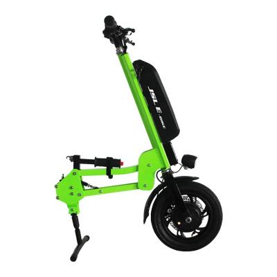 China Standard affordable price 12 inch 36v 250w motor lithium battery wheel handcycle wheelchair attachable trailer for sale