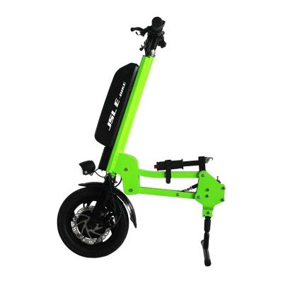 China Competitive price 12 inch 36v 250w motor lithium battery wheel handcycle standard connectable wheelchair trailer for sale